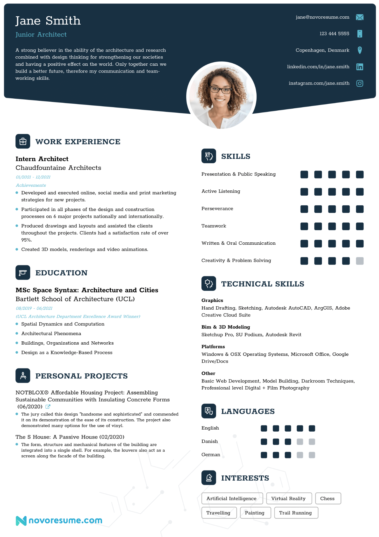 Architect CV Example