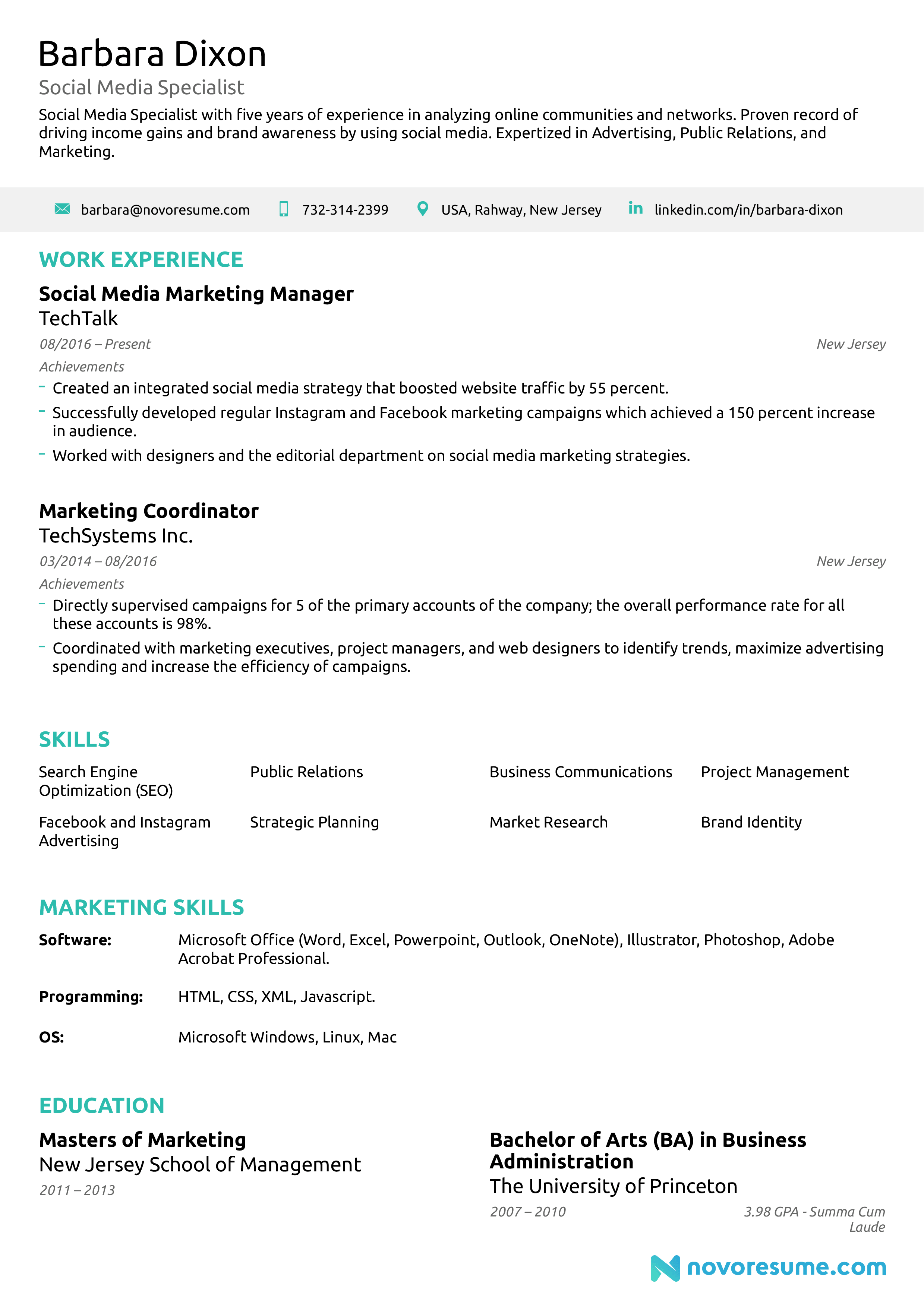 ats resume example