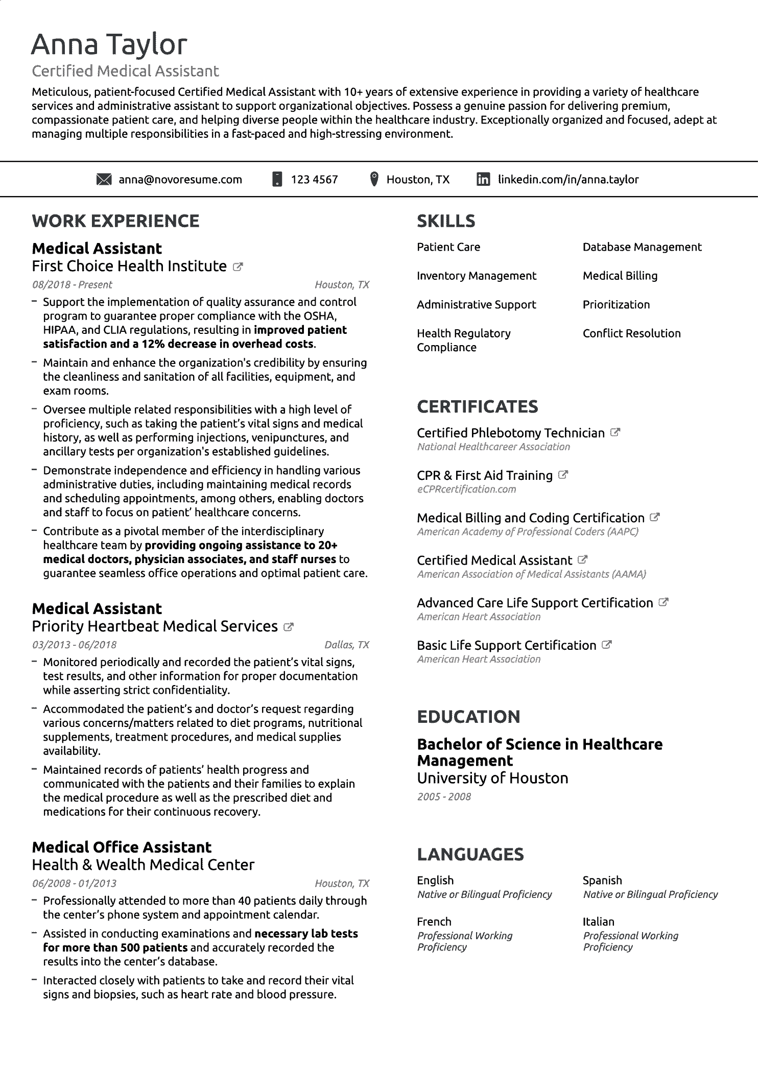 Basic Resume Template