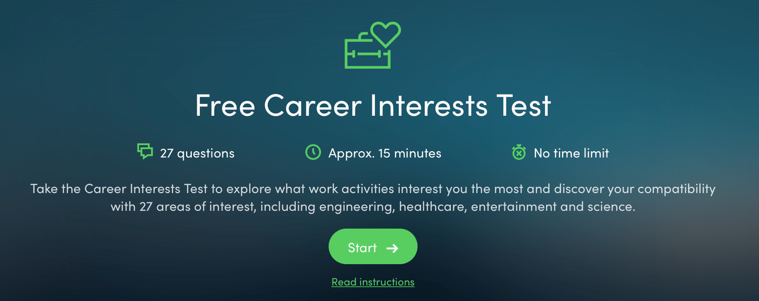 career hunter career aptitude test