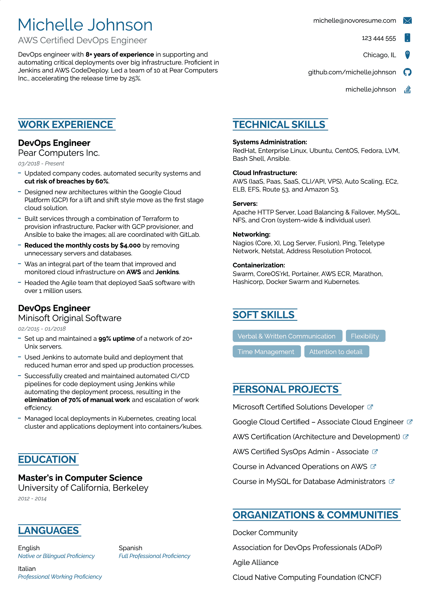 College Resume Template