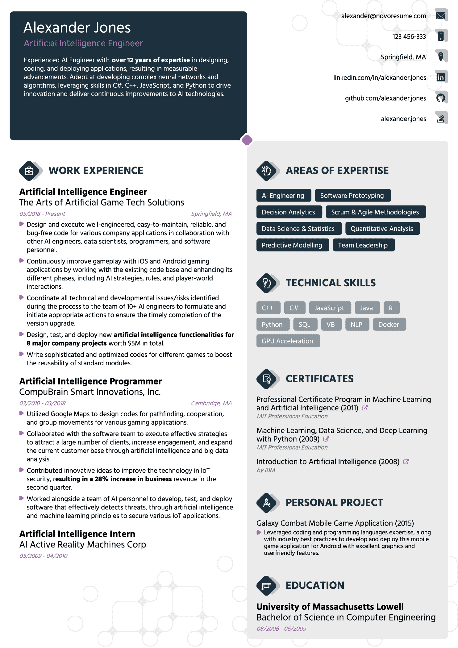 Combined Resume Template