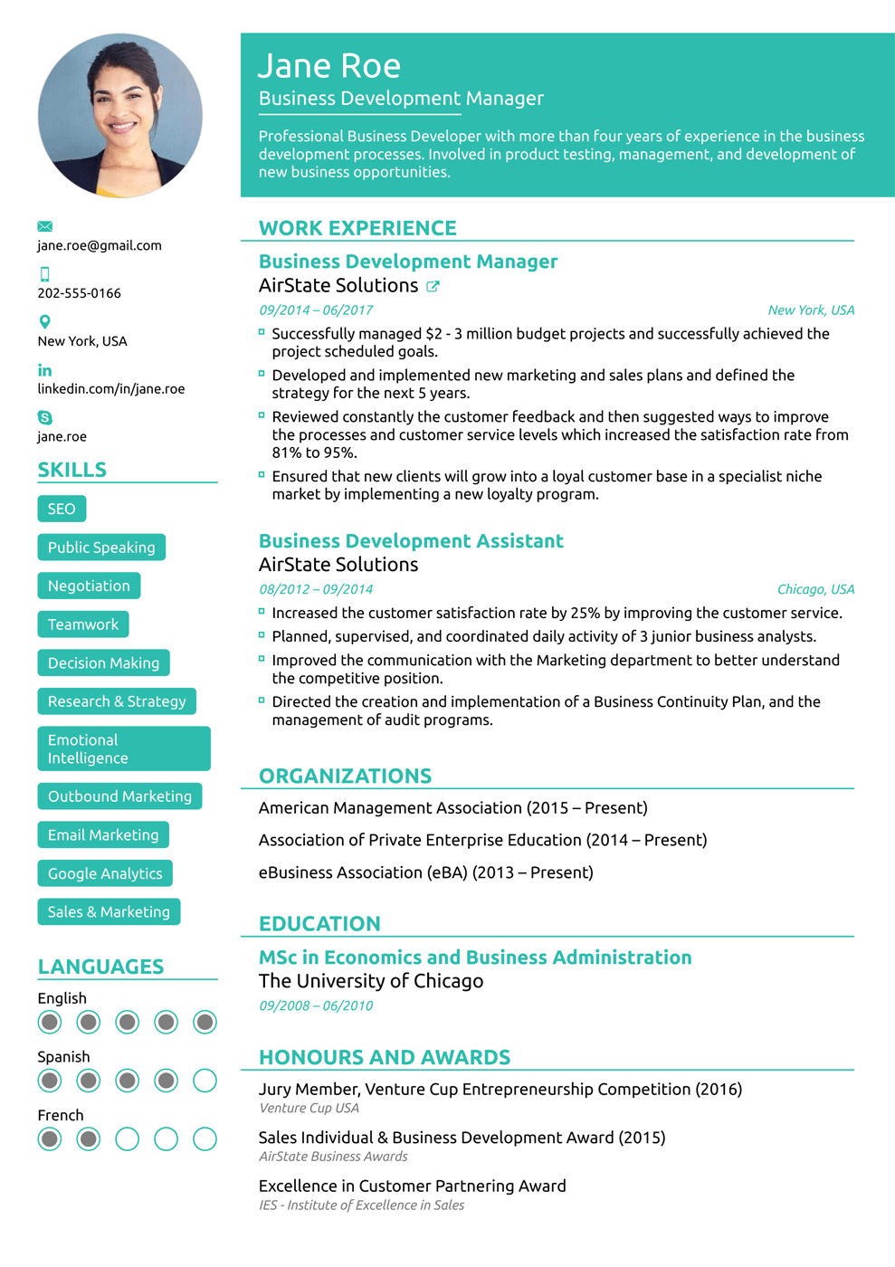 functional resume format