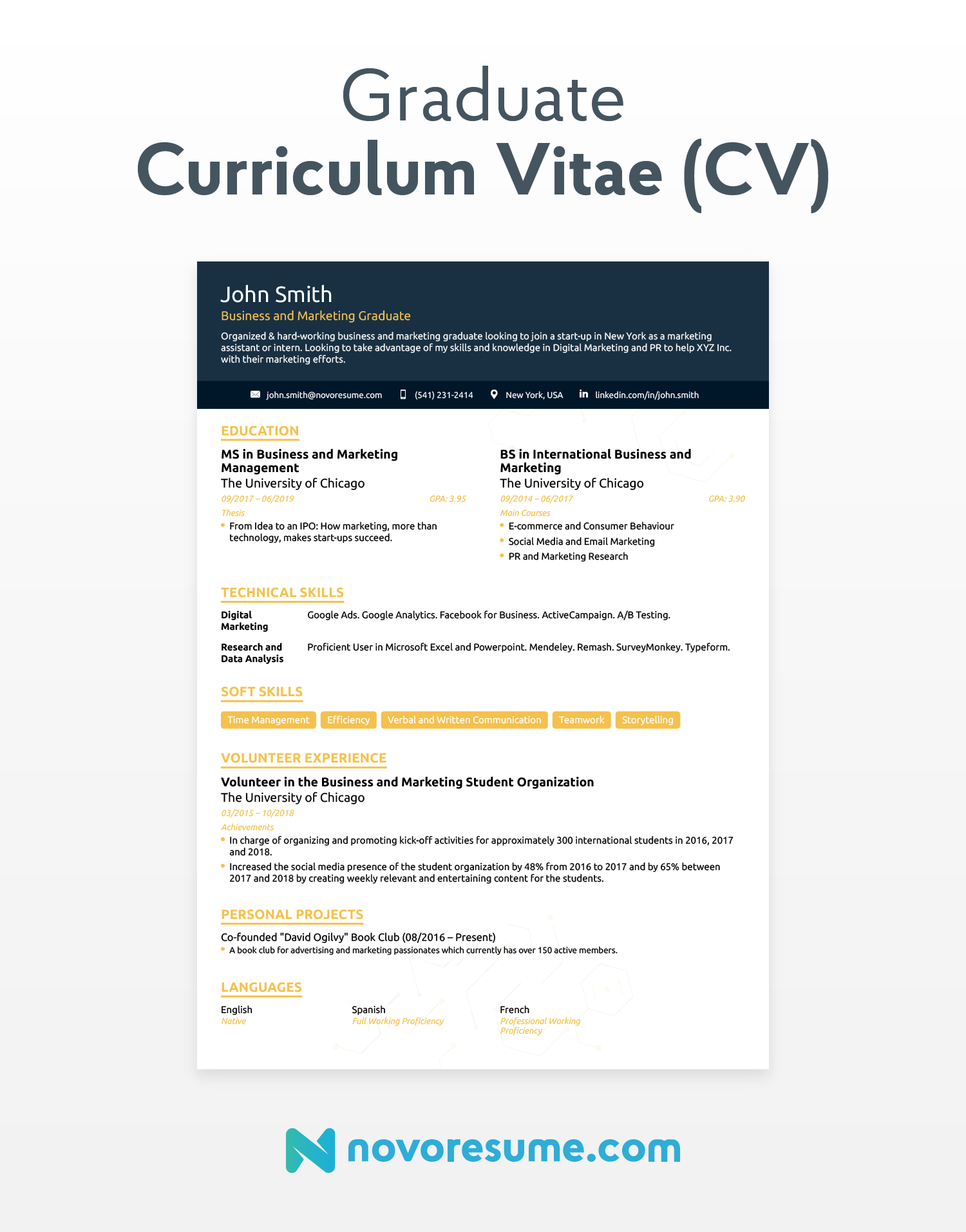 graduate cv example