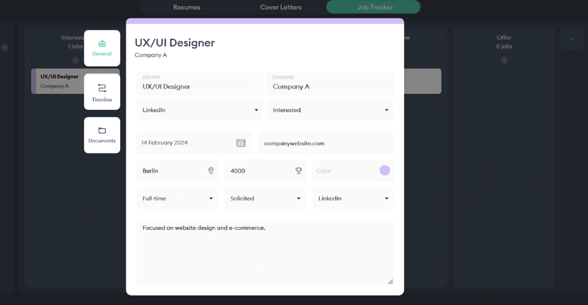 job tracker step five