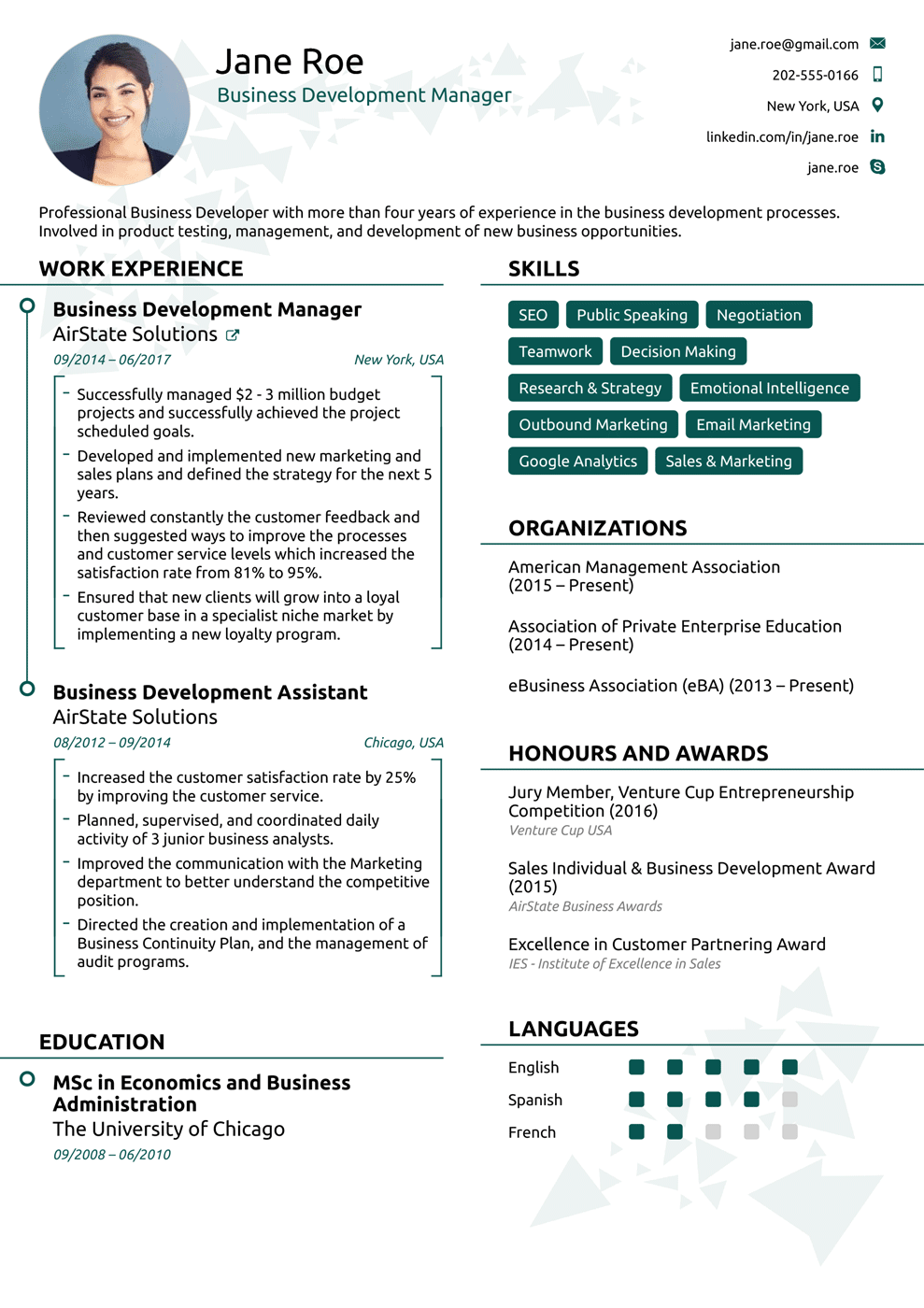 modern high school resume templates