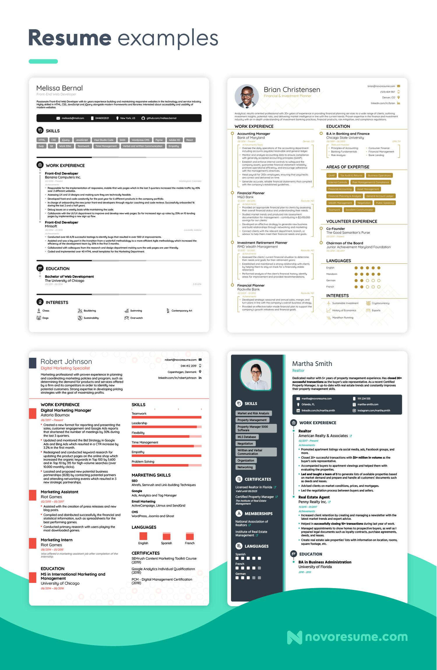 novoresume outline examples