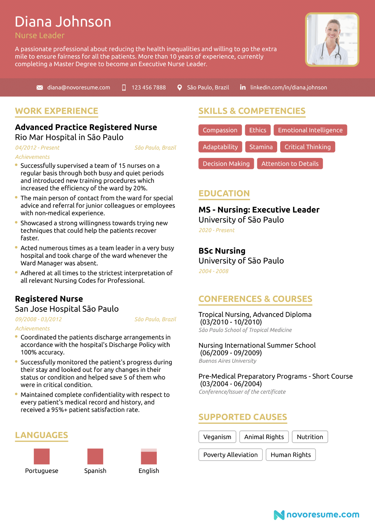 Nurse Practitioner Resume Example