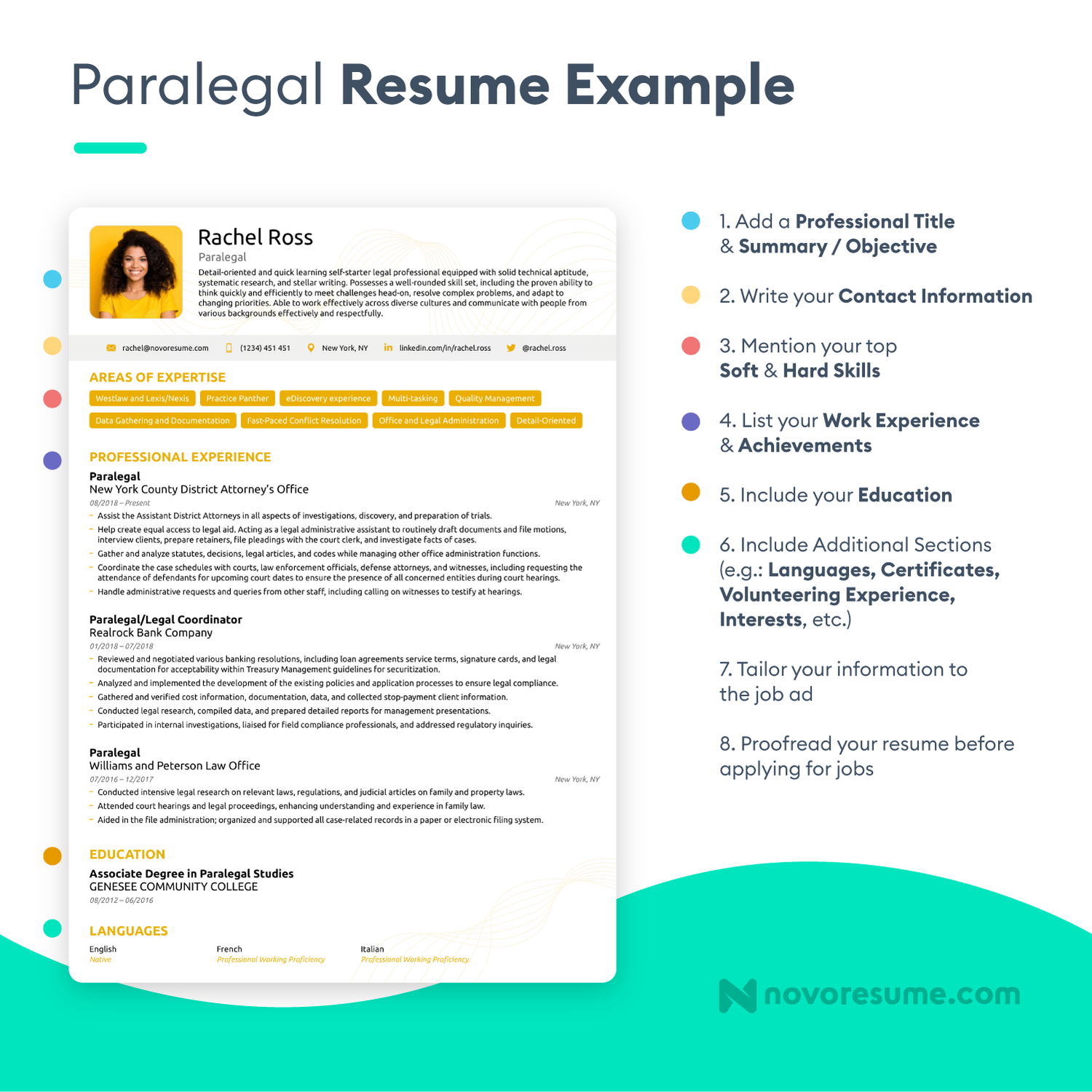 paralegal resume