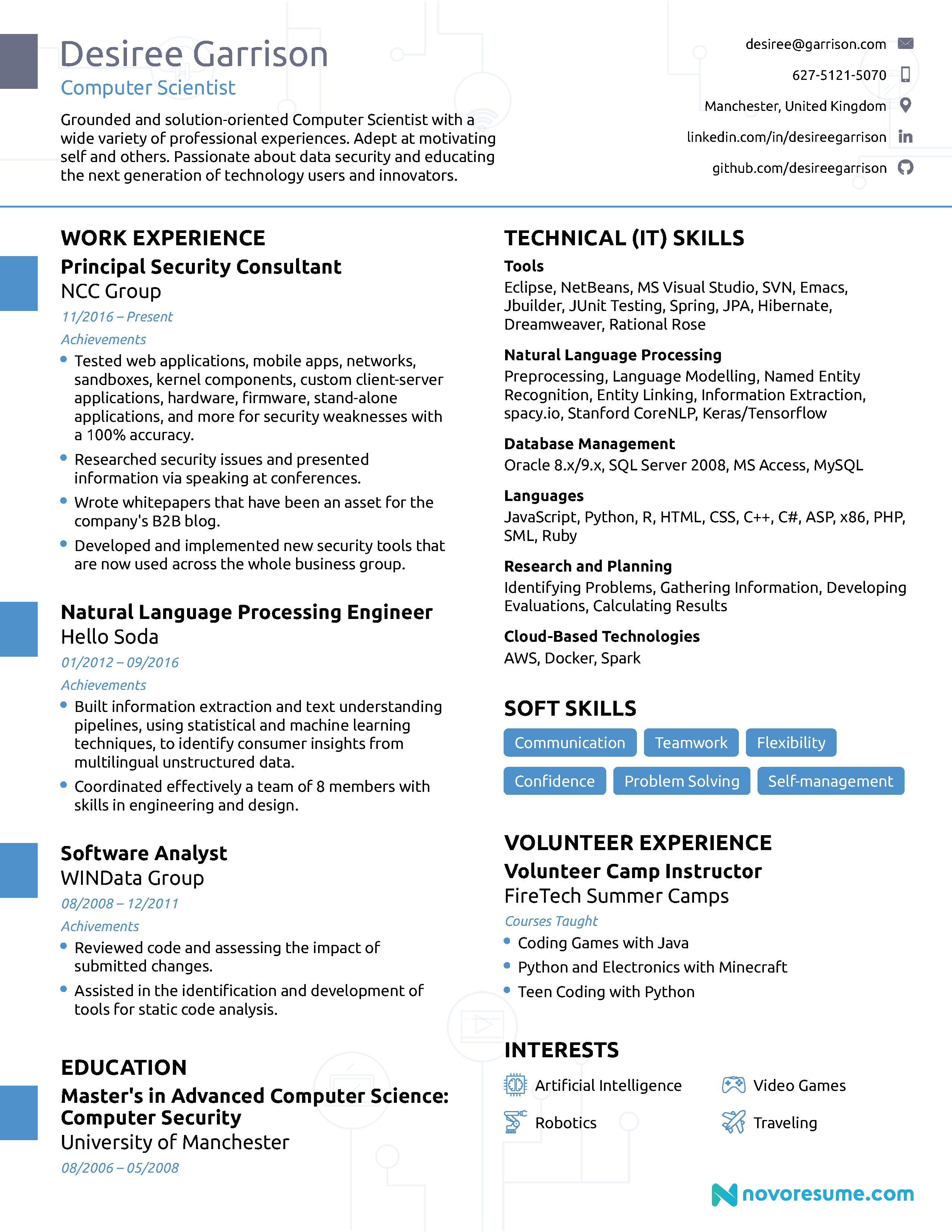 professional resume template