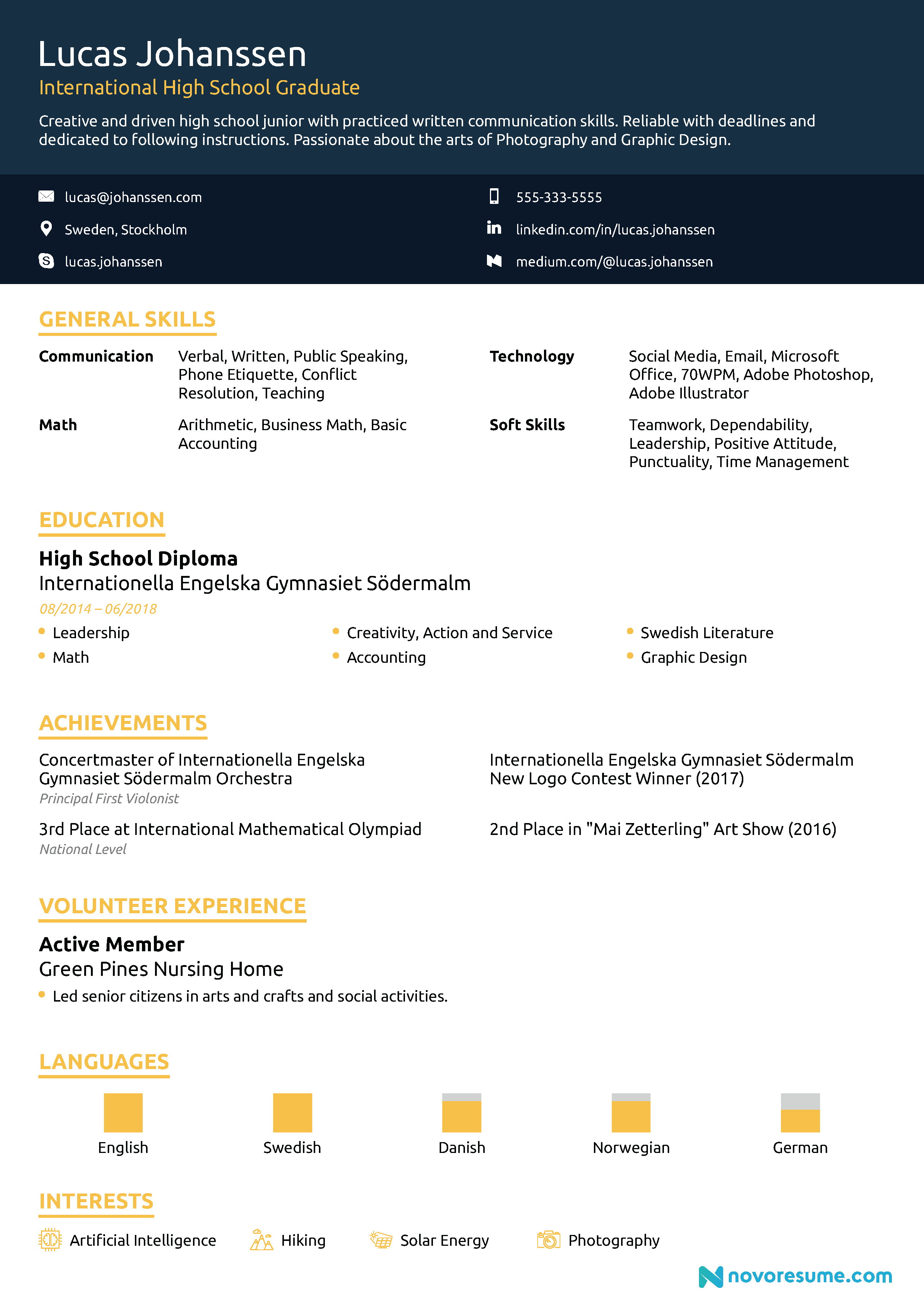 resume design