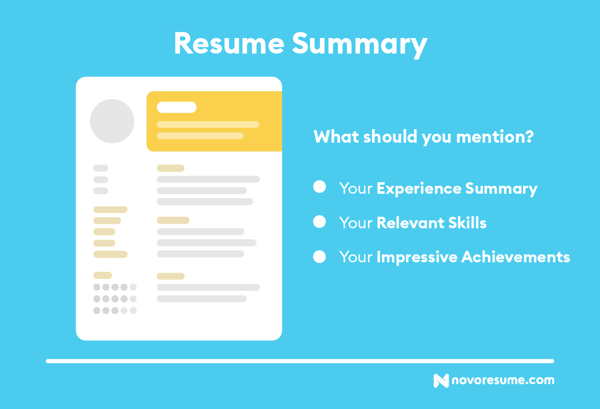 resume summary tips