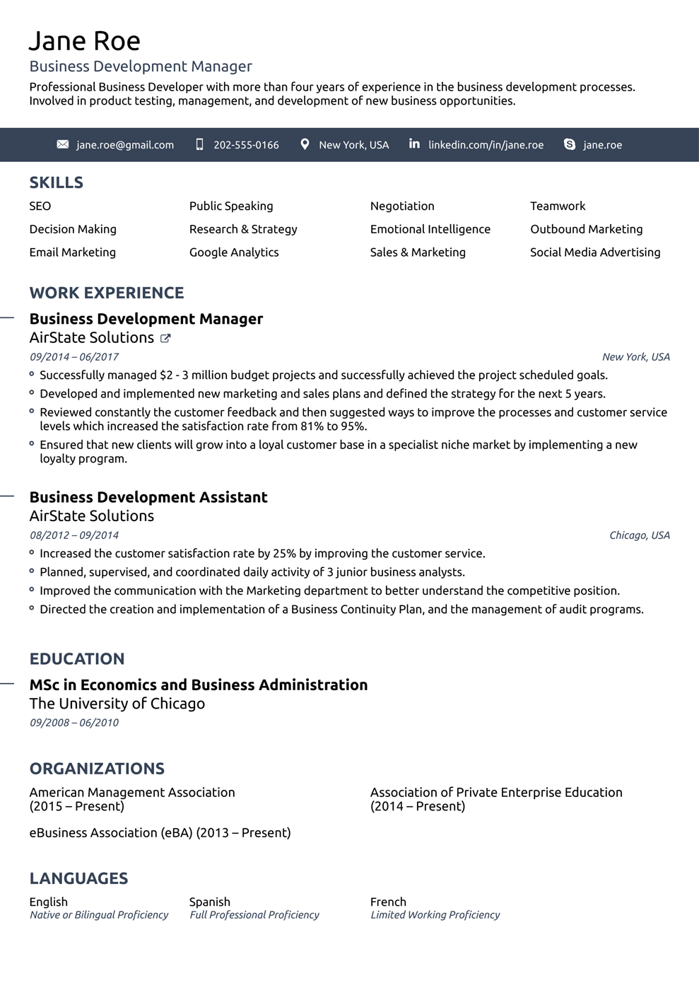 Simple Resume Template